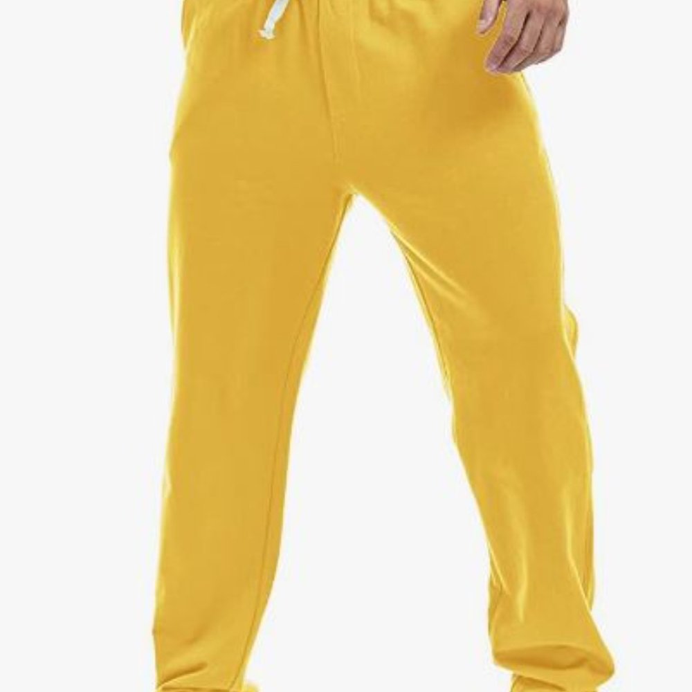 Athletic Pants Open Bottom Running Sweatpants Straight Leg Casual Joggers